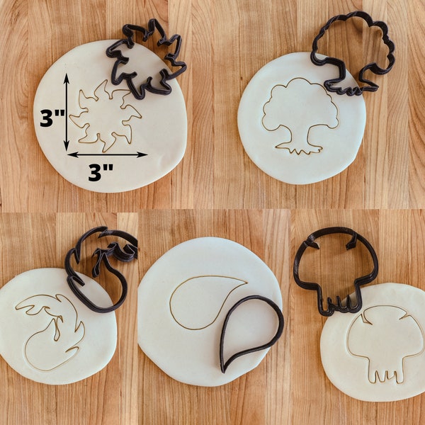 Magic the Gathering Inspired Symbols Cookie Cutter Kit