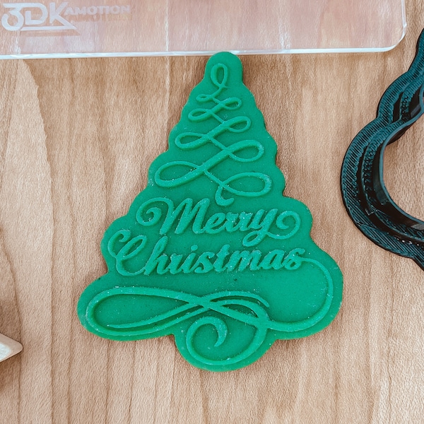Tescoma Christmas Cookie Stamp & Cutter Set - 6 Festive Motifs, BPA-Free Plastic & Silicone, Dishwasher Safe