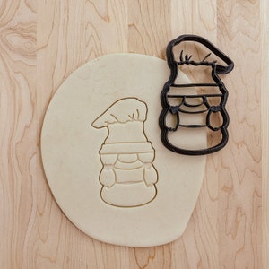 Gnome Baker with Pigtails Detailed Cookie Cutter
