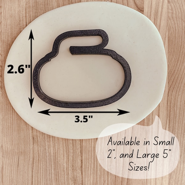 Curling Stone Cookie Cutter