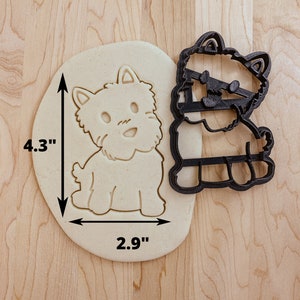 West Highland Terrier Westie Dog Cookie Cutter, Westie Fondant or Clay Cutter, Dog Cookie Cutter