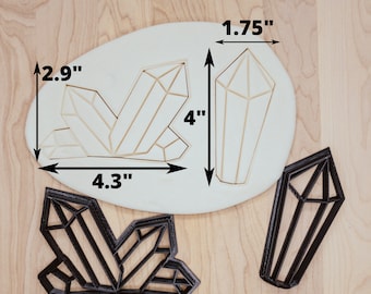 Crystal Detailed Cutter Set (2) Geode Cutter