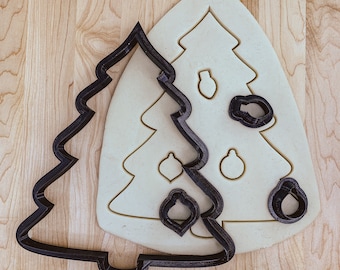 Jumbo Christmas Tree Cutter Set with Ornament Cutters 10"