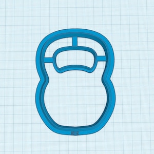 STL file download 2.5 inch Kettlebell Cookie Cutter