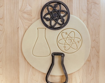 Flask Erlenmeyer and Atom Cutter Set (2)