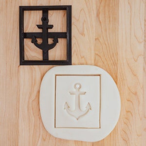 Anchor Cutter with Stamp: Detailed Sailor Boating Design