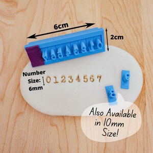 Numbers / Number Set "Typist Font" Cookie Stamp Fondant Embosser Stamps for Clay, Cookie or Fondant / Cookie Embosser