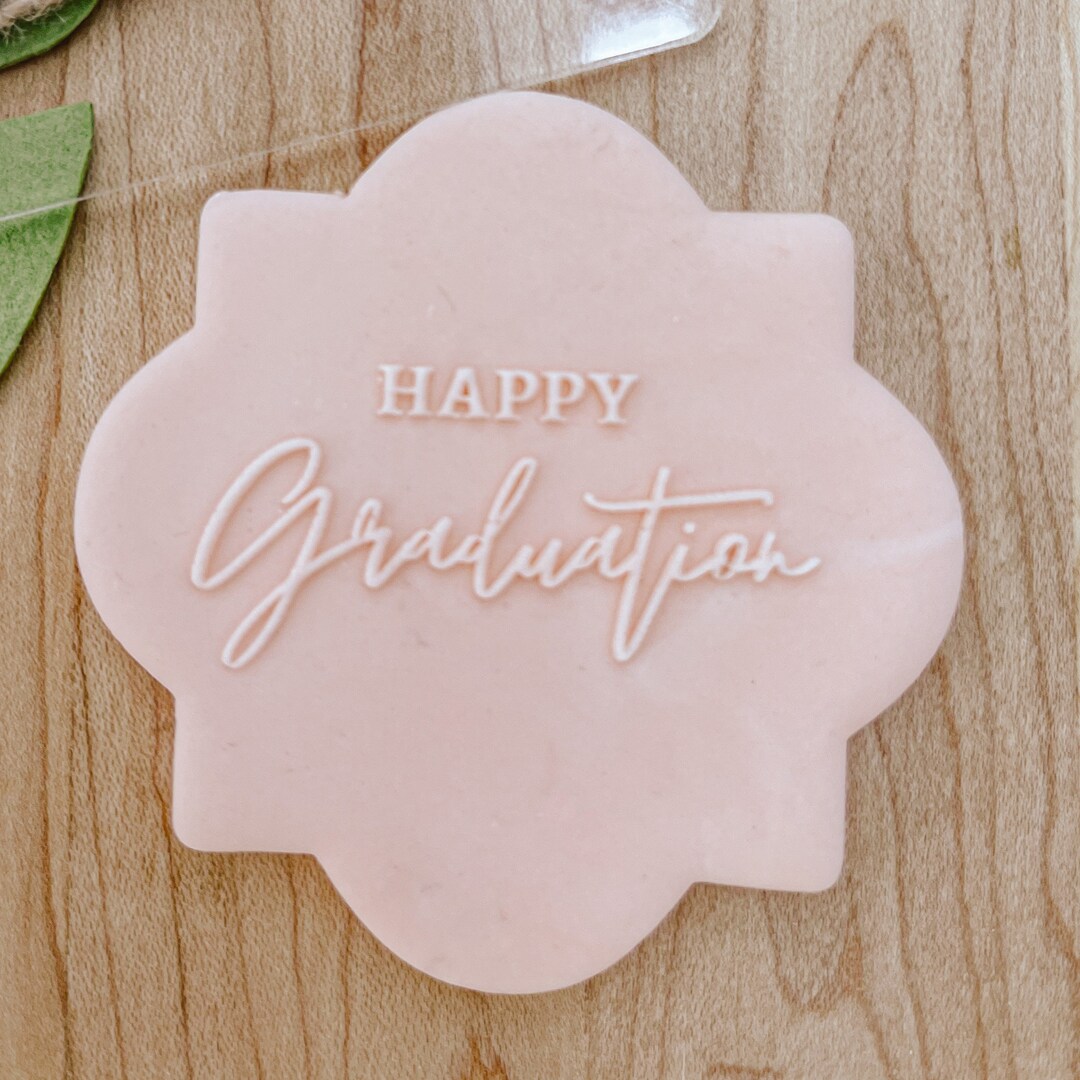 Graduation Day 2 Fondant Embosser, Happy Graduation Fondant Embosser ...