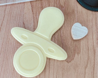 Baby Soother/Pacifier Cookie, Fondant Clay Cutter and Embosser Set (2), Baby Shower Fondant Stamp and Cutter, Baby Embosser/Debosser