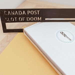 Canada Post Slot Measuring Tool, Slot of Doom, Mail Slot Reference Tool, Lettermail Sizing Tool
