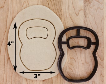 Kettlebell Cutter: Gym & Fitness Theme (4x3 inch)