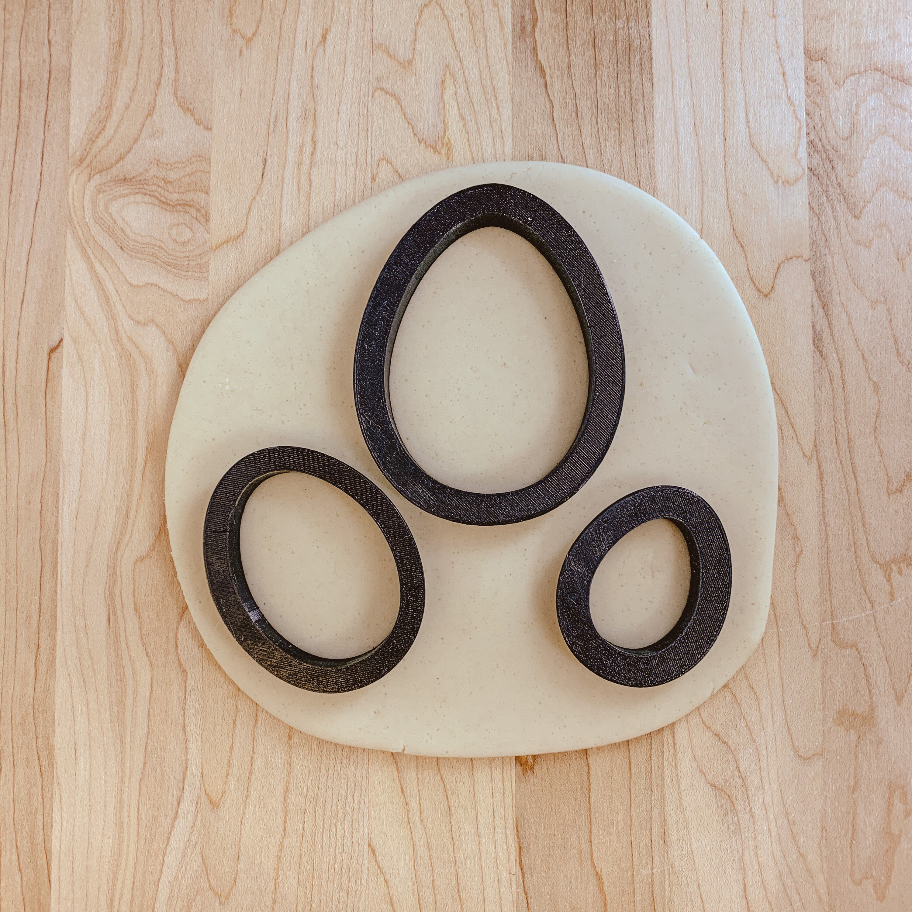 Easter Egg Cookie Cutter Set of 3 Etsy India