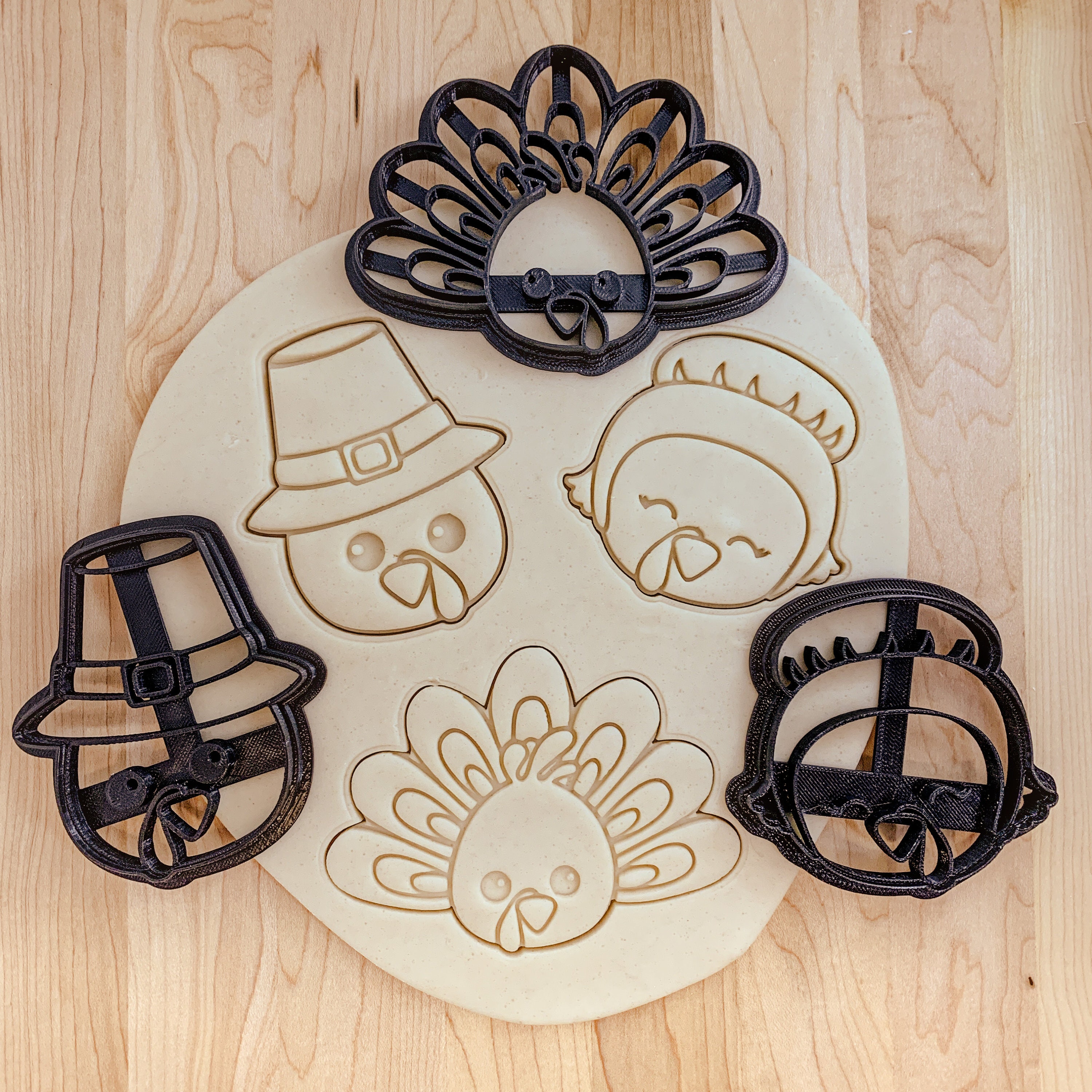 Thanksgiving Turkey Cookie Cutter Set Etsy
