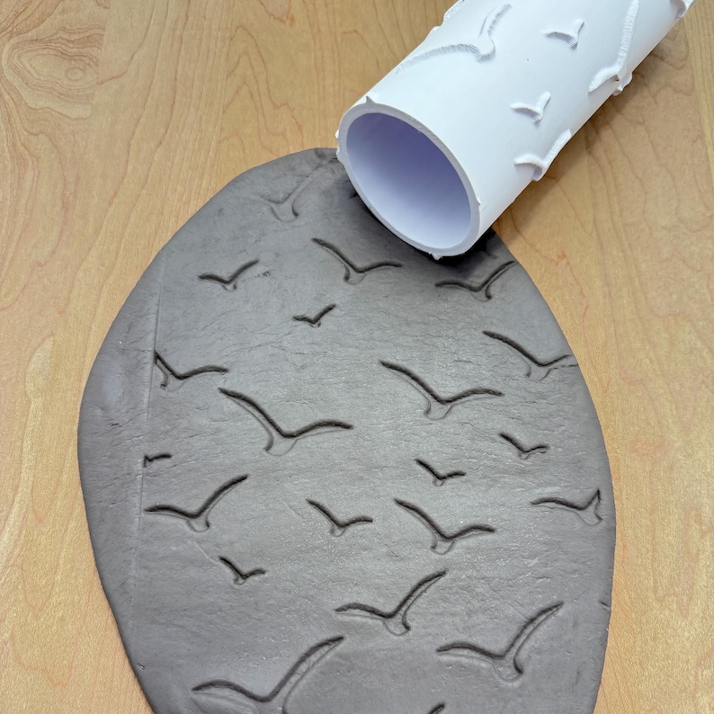 Bird Pattern Texture Roller Stamp INDENTED Design - Etsy