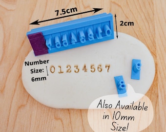 Numbers Set "Typist Font" Stamp