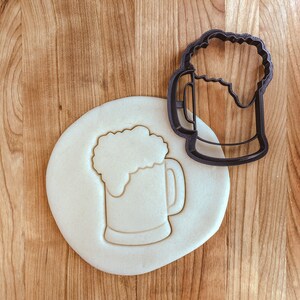 Beer Mug, Beer Bottle 3d Printed Cookie Fondant Clay Cutter Set 2 image 6