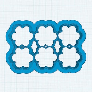 STL file download Multiple Daisy Flower Cookie Cutter with 1.5&quot; Flowers