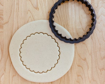 Scalloped Circle Cookie Fondant Clay Cutter