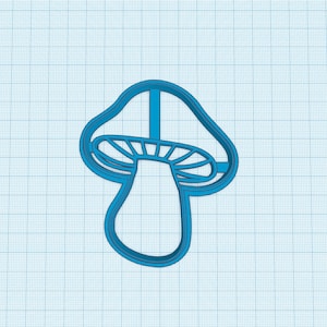 STL file download Mushroom Cookie Cutter, Toadstool Mushroom, Fungi Plant Cutter