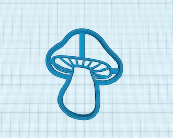Mushroom Cutter STL File: Toadstool Fungi Plant (Digital Download)