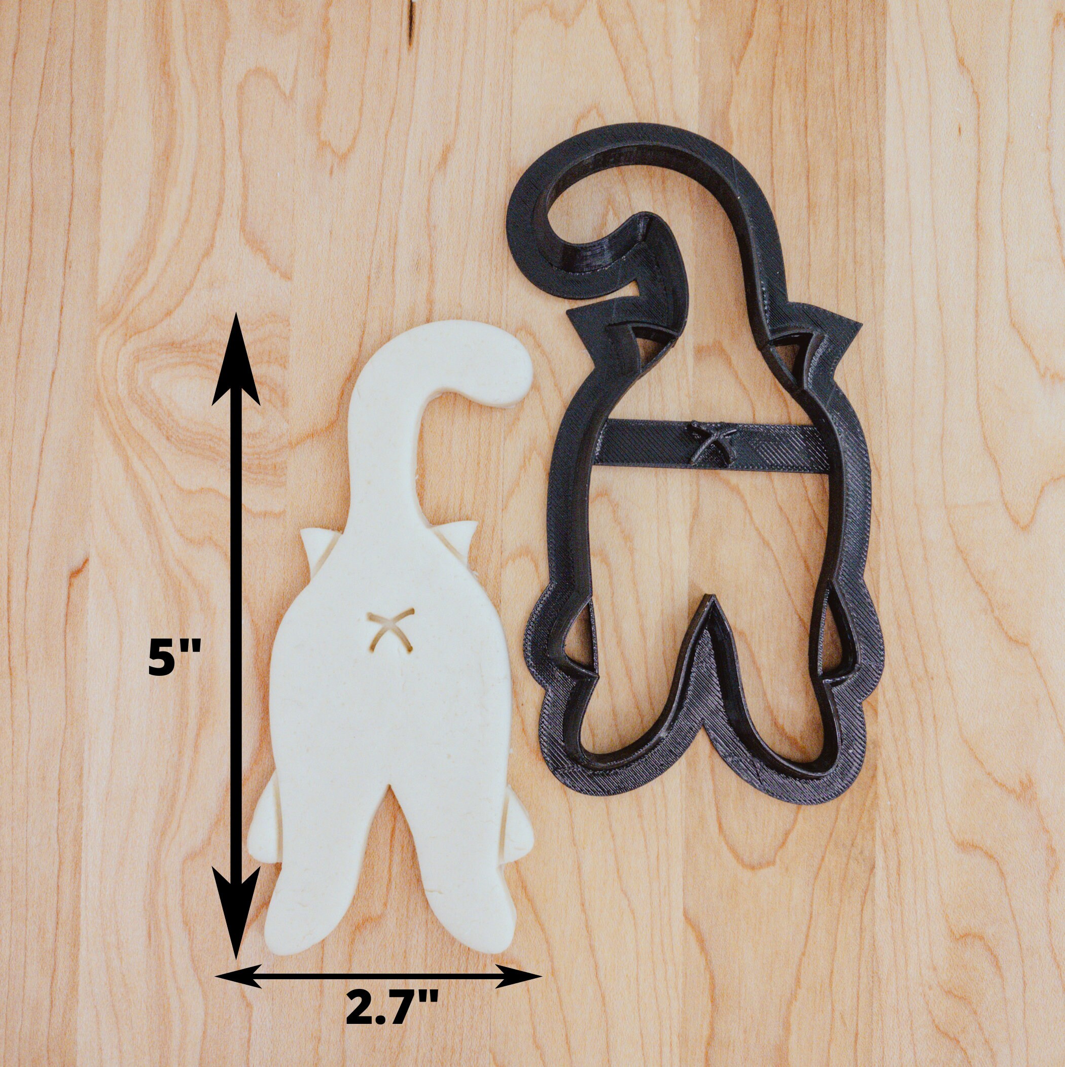 Cat Butt or Cat Bum Cookie Cutter Cookie Cutters for Kitty Kibble Fundraiser