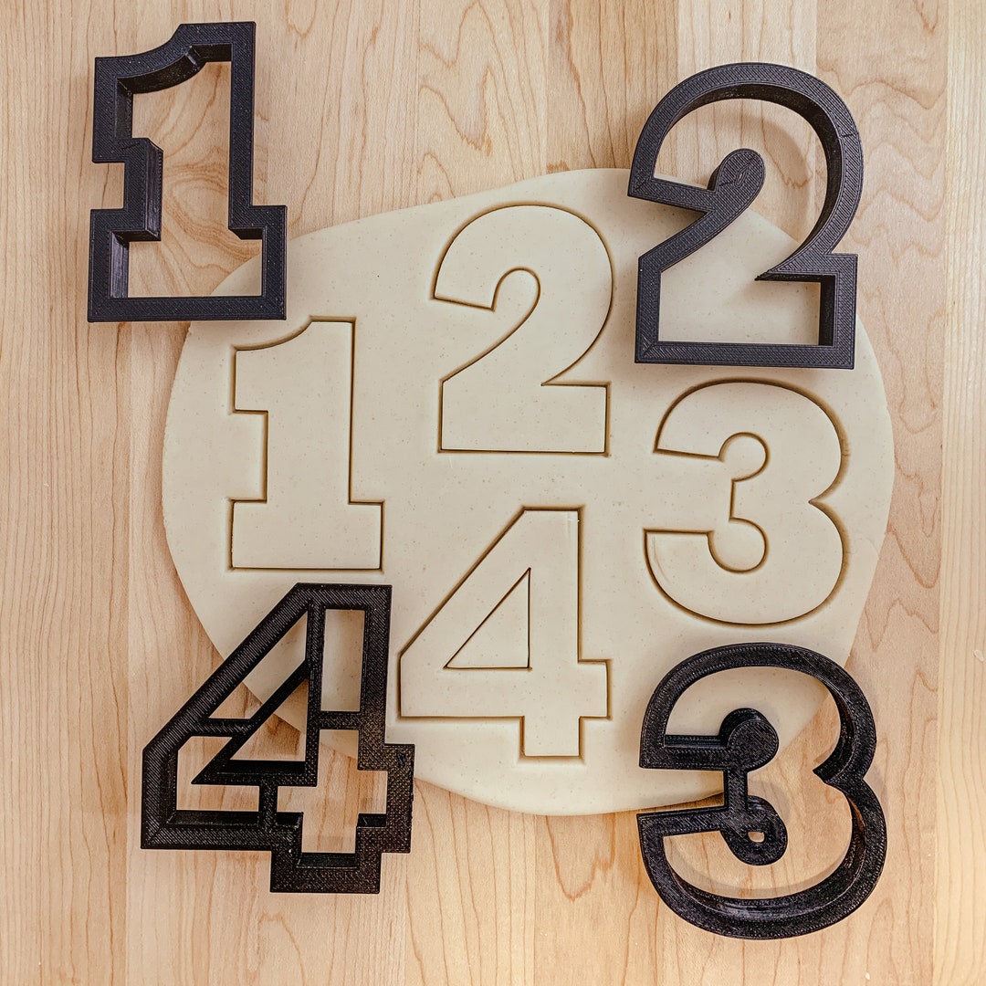 Number Cutter Set of 4 Numbers - Etsy