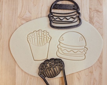 Burger and Fries Detailed Cutter Set (2)
