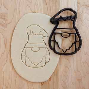 Gnome Chef Baker Detailed Cookie, Fondant or Clay Cutter