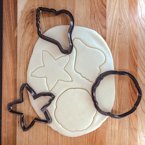 Seashell Outine Cutter Set of 3: Conch, Starfish, Sand Dollar