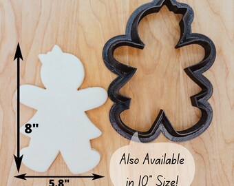 Jumbo Gingerbread Girl Cutter (8" or 10")