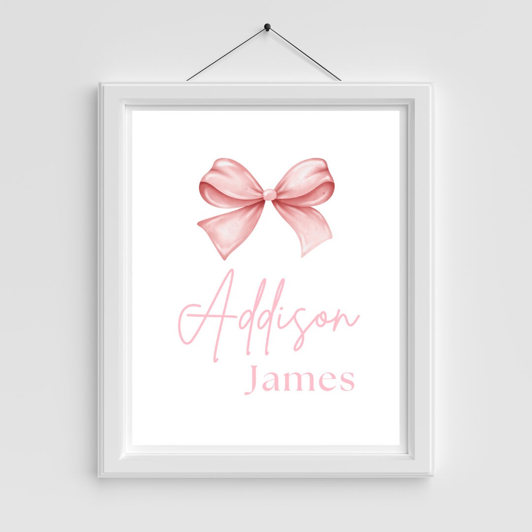 Custom Nursery Art, Custom Name Art, Personalized Nursery Art, Girl ...