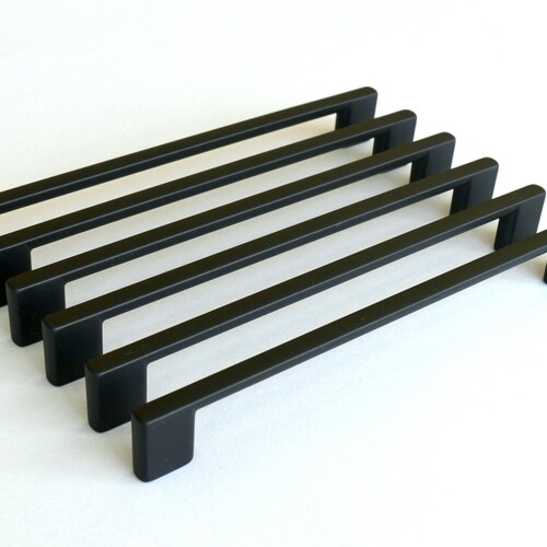 Modern Simple Black Pull Handle Drawer Pull Handle Etsy