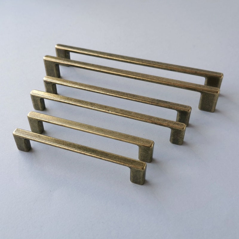 Antique Brass Drawer Pulls Etsy