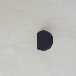 Set of 6 Minimalist Black Cabinet Knob. Black Handle. Black Cabinet Knob. Small Rustic Drawer Knob. Cabinet Hardware. Furniture Handle 7221