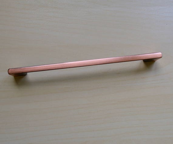 Modern Oil Rubbed Bronze Cabinet Pull Copper Finish Etsy