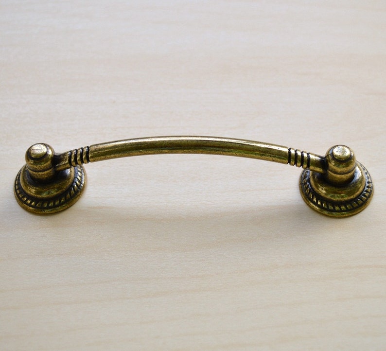 Set of 6 Brass Handle. Boho Pull. Brass Drawer Etsy