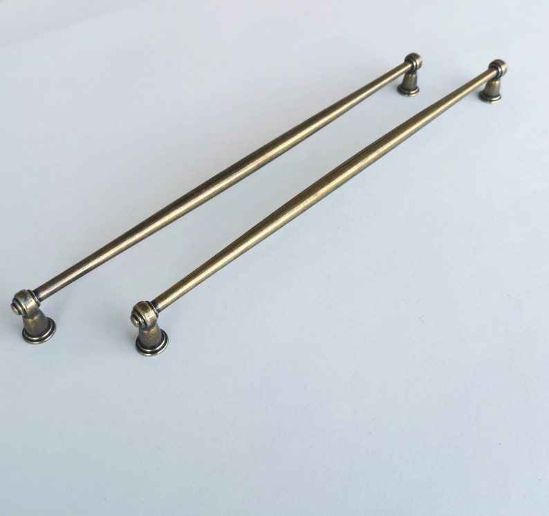 Set of 2 Extra Long Brass Finish Handles. Bohemian Etsy