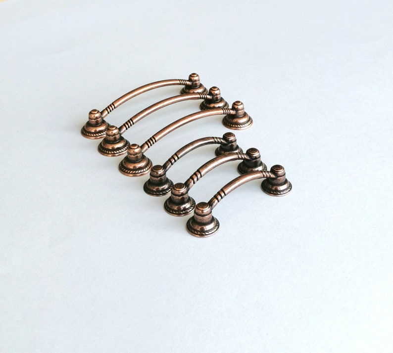 Set of 6 Copper Handle. Bohemian Hardware. Etsy