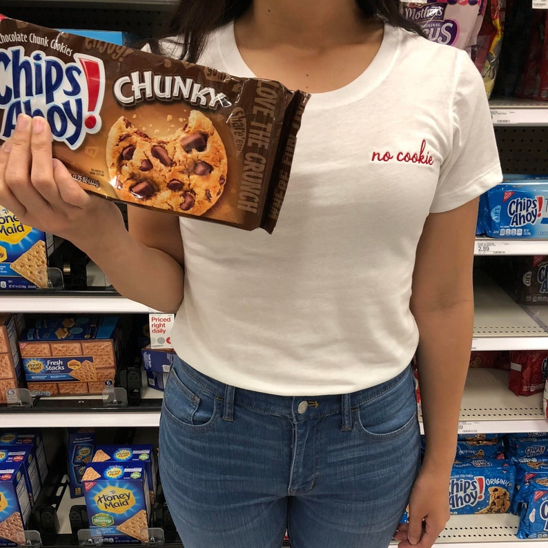 The Office no Cookie Angela Martin Quote Embroidered Tee Shirt