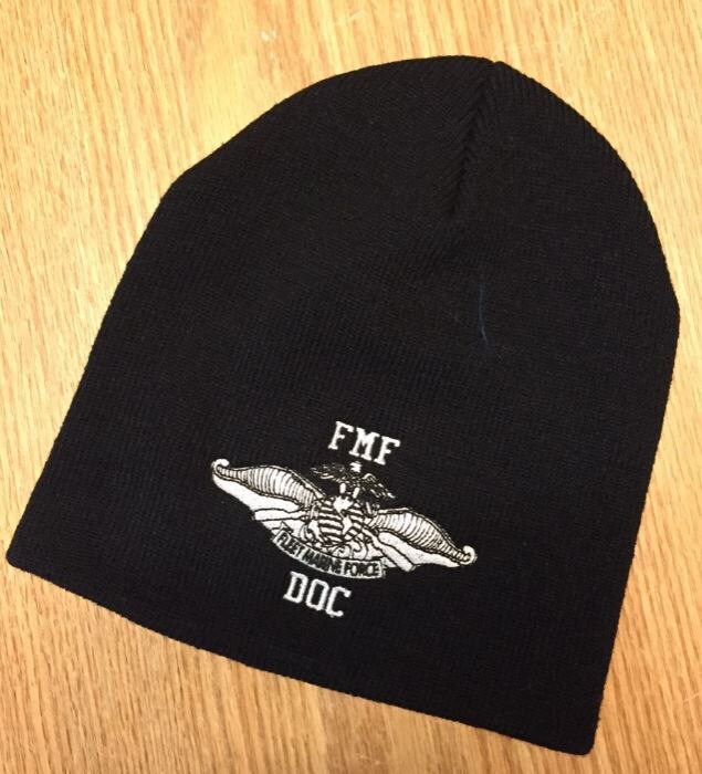 FMF Doc Beanie Hat Embroidered Beanie 