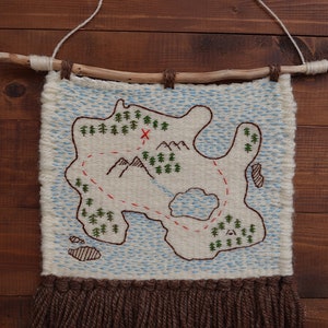 Carte au trésor Accroché mural tissé