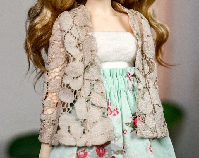 Lace cardigan  to fit such as Minifee 1/4 bjd clothes