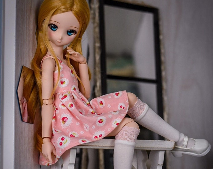 Spaghetti strap dress and socks for dolls such as MDD and MSD 1/4 scale doll clothes