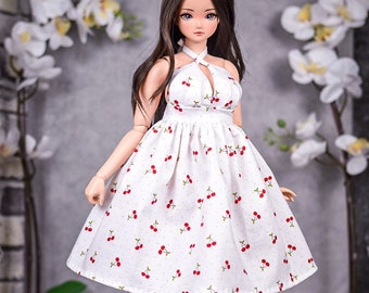 Summer Dress fit Pear body  for bjd 1/3 scale doll like Smart Doll pear body cherries