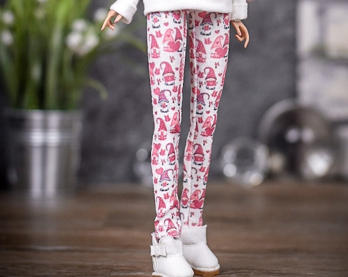 PREORDER Custom print Leggings for 1/6 scale doll clothes to fit Poppy Parker or other similar 1/6 fashion doll clothes. gnome