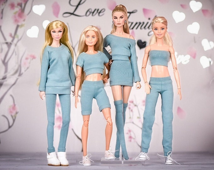 PREORDER Basic Collection for 1/6 scale doll clothes to fit Poppy Parker or other similar 1/6 fashion doll clothes. Spruce