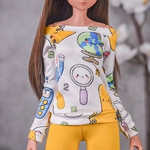 School Pullover for bjd 1/3 scale doll like Smart Doll globe