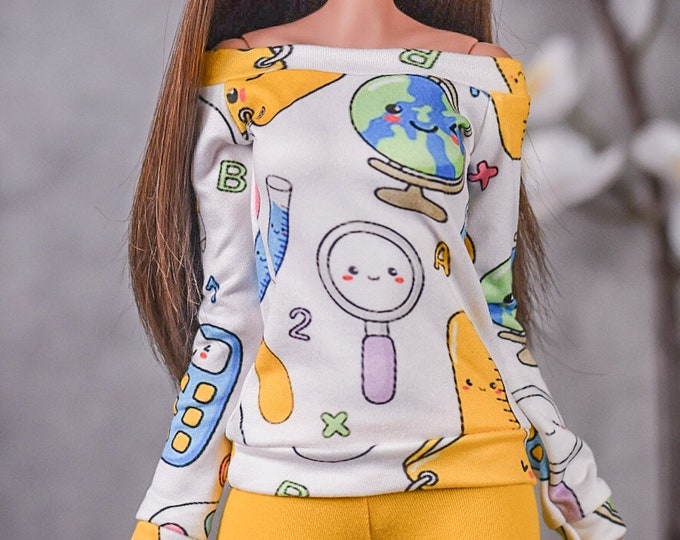 School Pullover for bjd 1/3 scale doll like Smart Doll globe