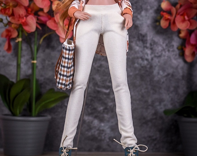 PREORDER Corduroy   Pants for bjd 1/3 scale doll like Smart Doll Ivory