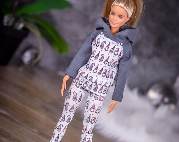 PREORDER Outfit Custom print for 1/6 scale doll clothes to fit Poppy Parker or other similar 1/6 fashion doll clothes. Graphite